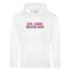LIVE, LAUGH. TOASTER BATH HOODIE