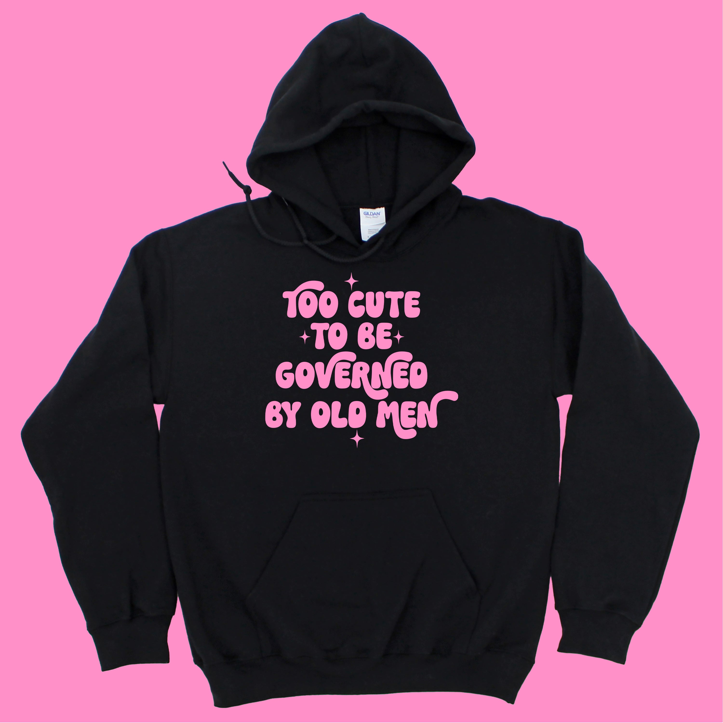 TOO CUTE TO BE GOVERNED KIDS HOODIE