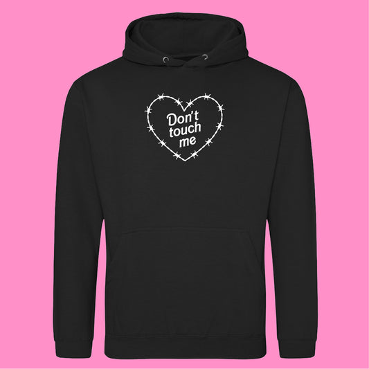 DON'T TOUCH ME BARBED HEART HOODIE