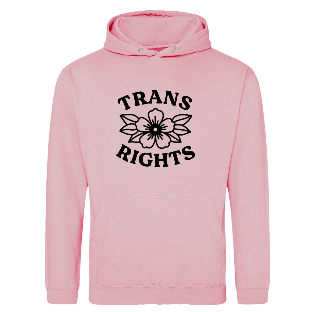 TRANS RIGHTS FLOWER HOODIE