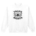 TRANS RIGHTS FLOWER SWEATSHIRT