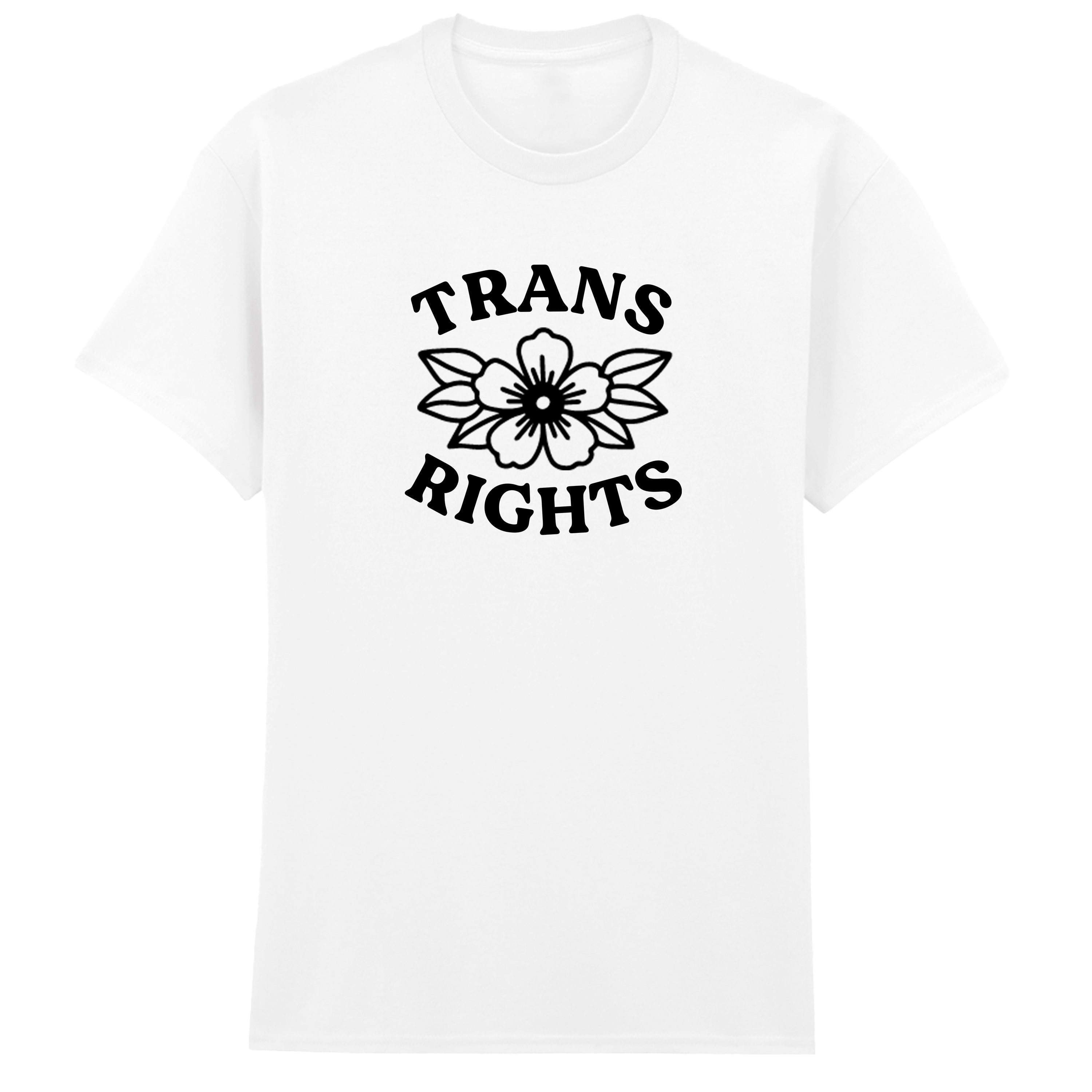 TRANS RIGHTS FLOWER T-SHIRT