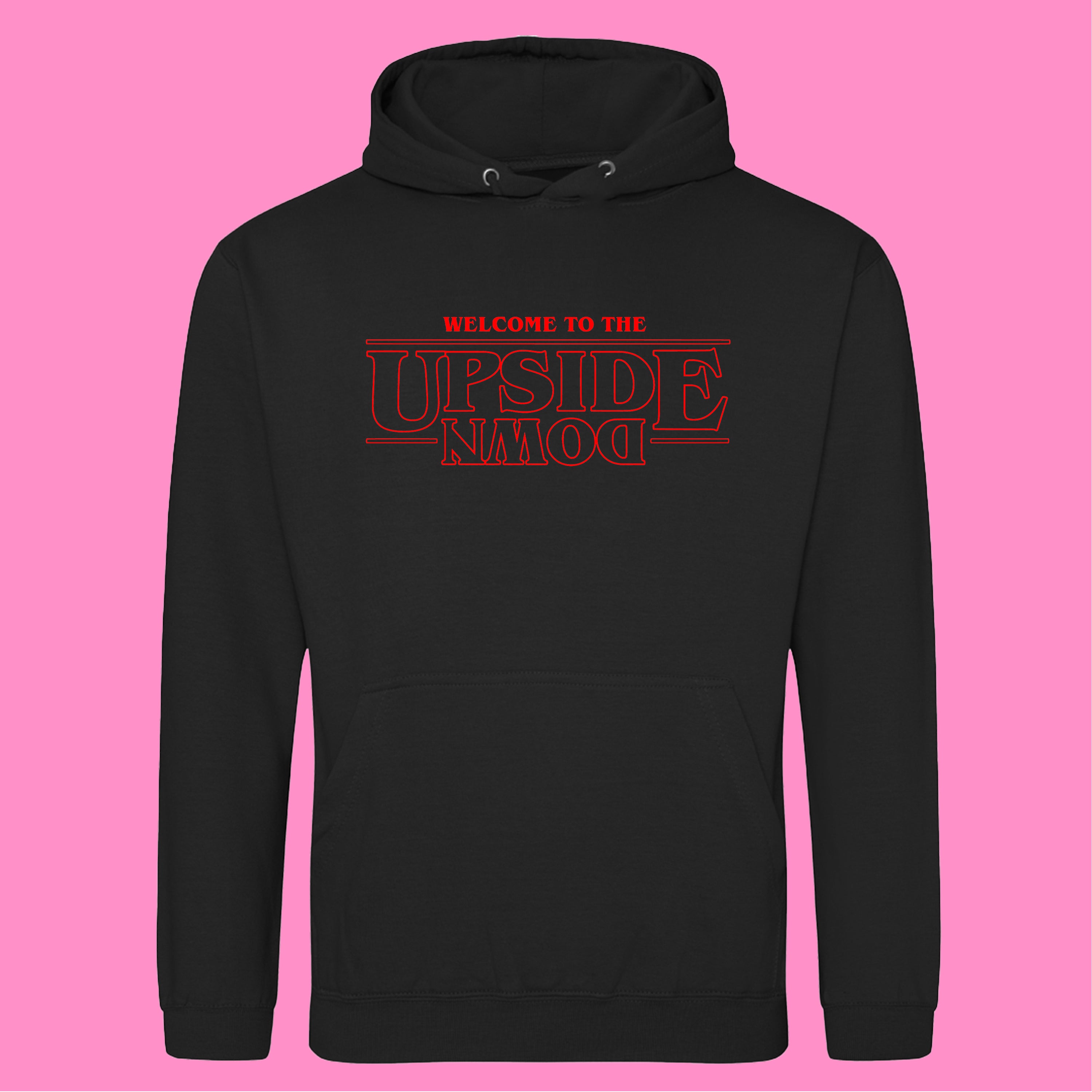 WELCOME TO THE UPSIDE DOWN STRANGER THINGS HOODIE