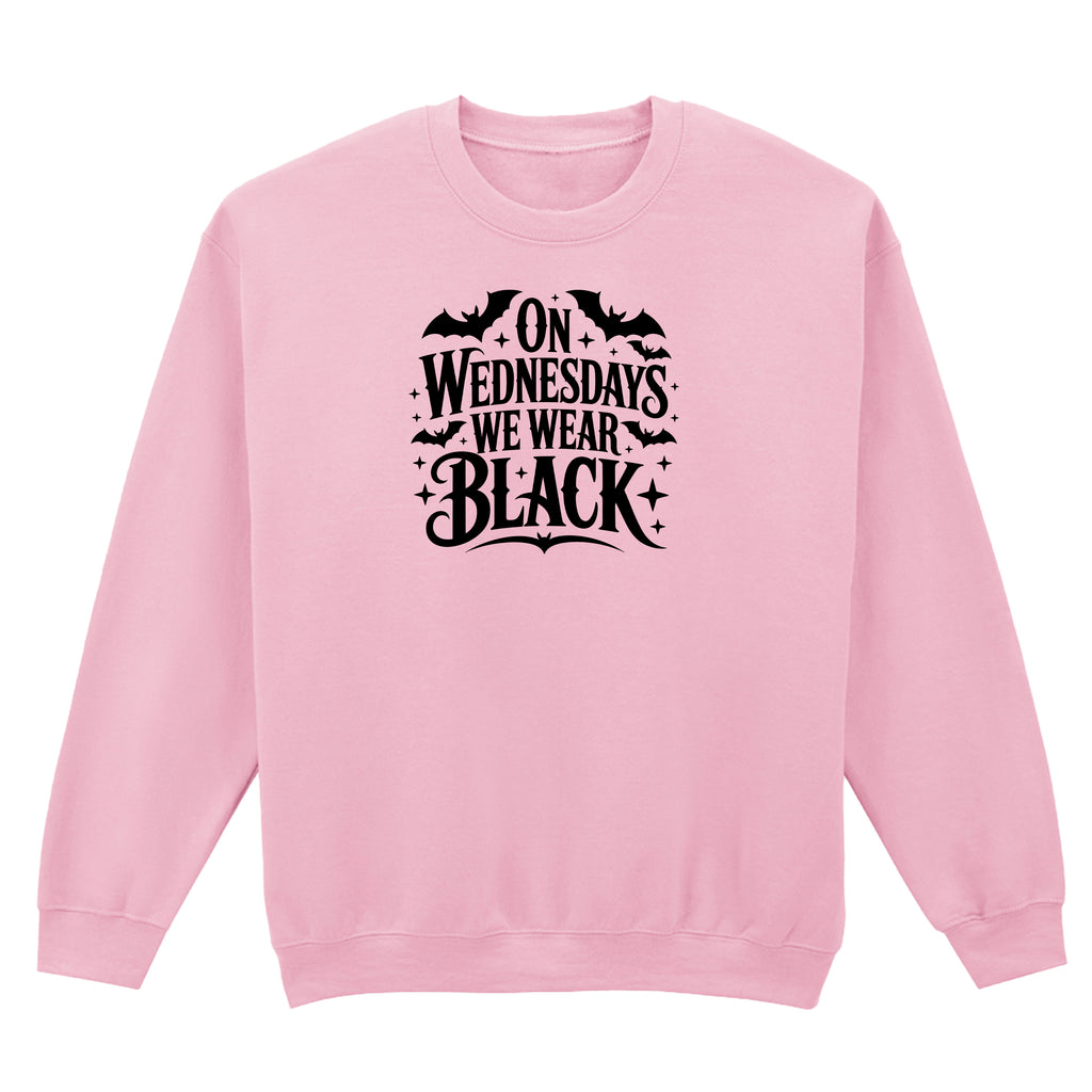 ON WEDNESDAYS WE WEAR BLACK SWEATSHIRT