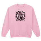 ON WEDNESDAYS WE WEAR BLACK SWEATSHIRT