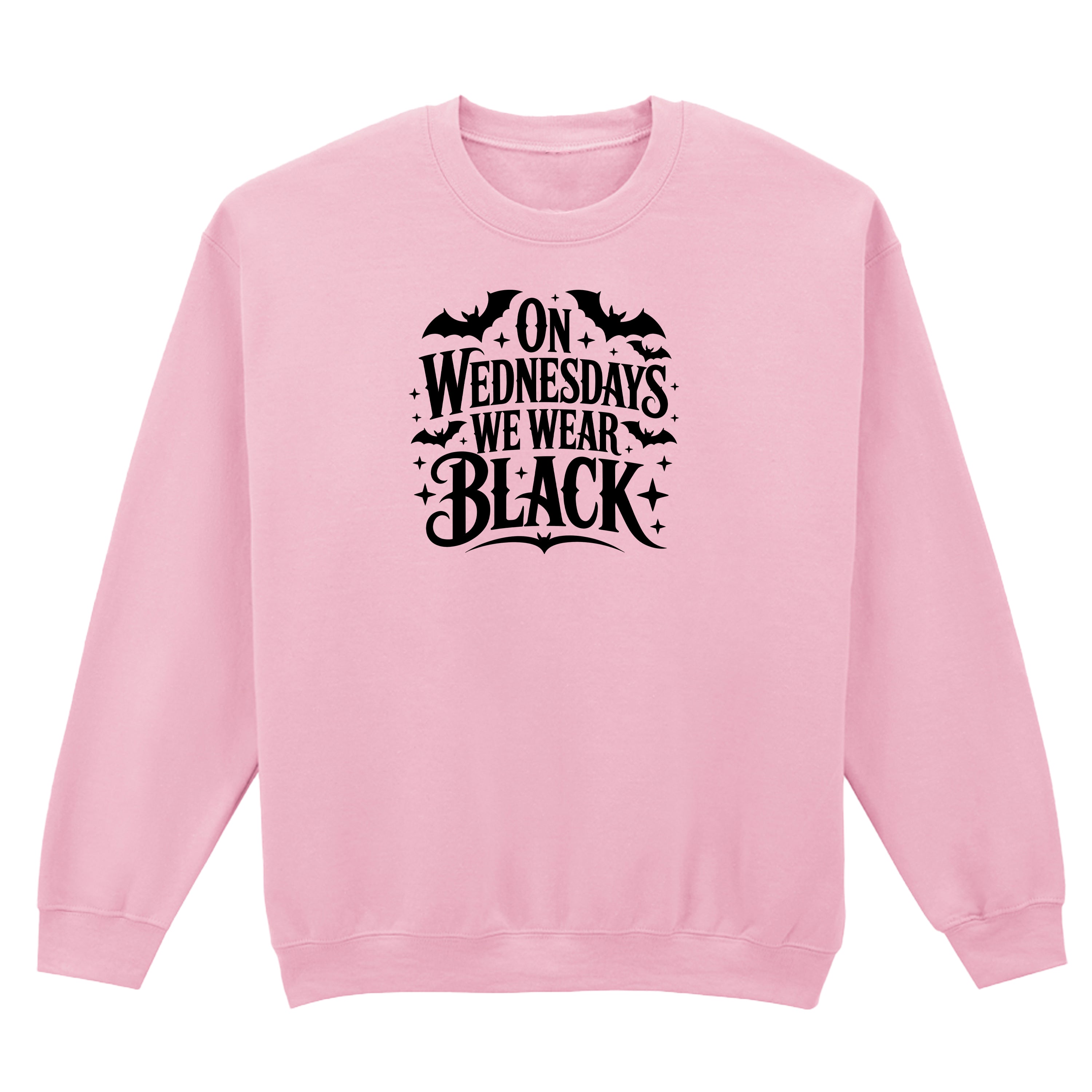 ON WEDNESDAYS WE WEAR BLACK SWEATSHIRT