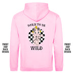 BORN TO BE WILD FRONT AND BACK TATTOO HOODIE
