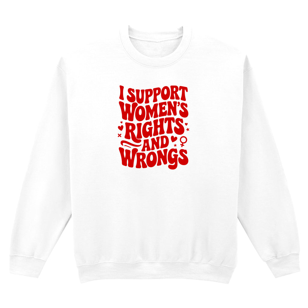 I SUPPORT WOMENS RIGHTS SWEATSHIRT