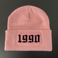 OLD ENGLISH DATE BEANIE HAT