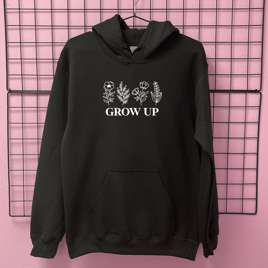 GROW UP FLOWERS HOODIE