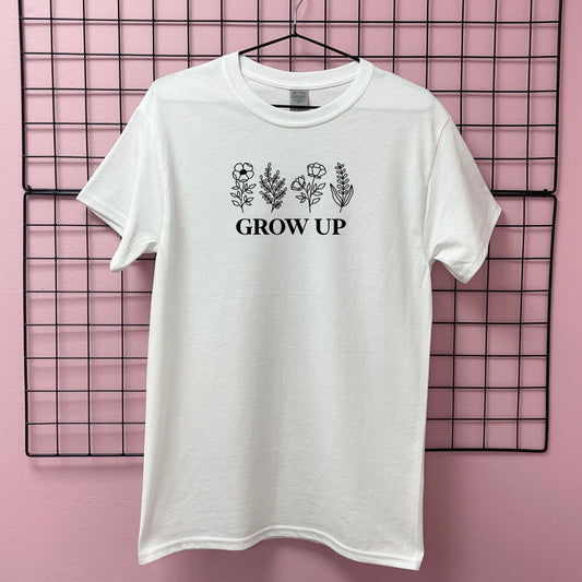 GROW UP FLOWERS T-SHIRT