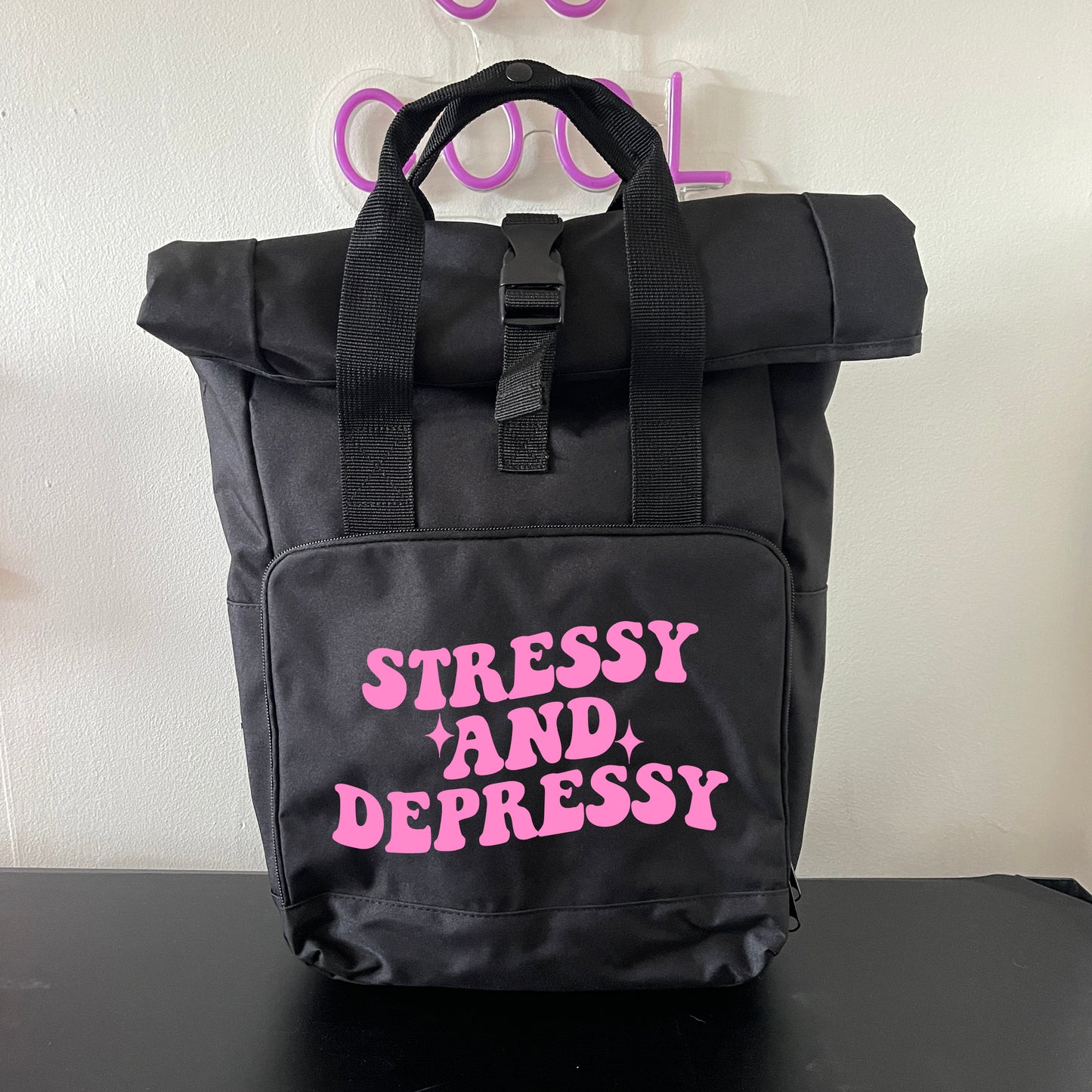 STRESSY AND DEPRESSY BACKPACK